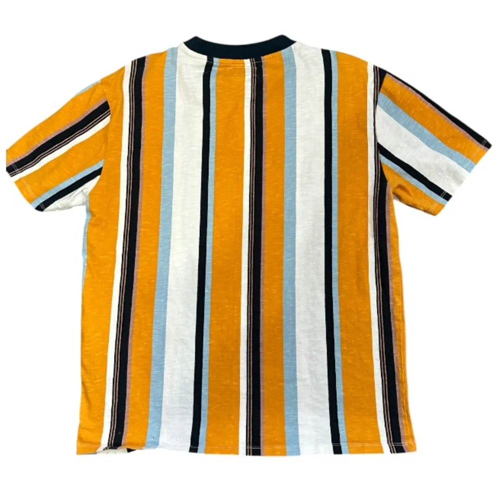 Guess Vintage Striped Tee Logo Multicolor Short Sleeve Shirt M - Picture 3 of 3